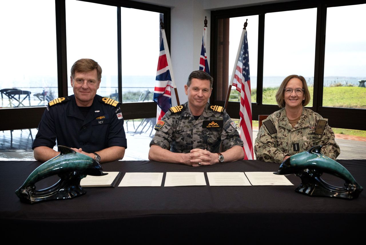 The three AUKUS naval chiefs strengthened their ties with trip to HMAS Stirling in Western Australia